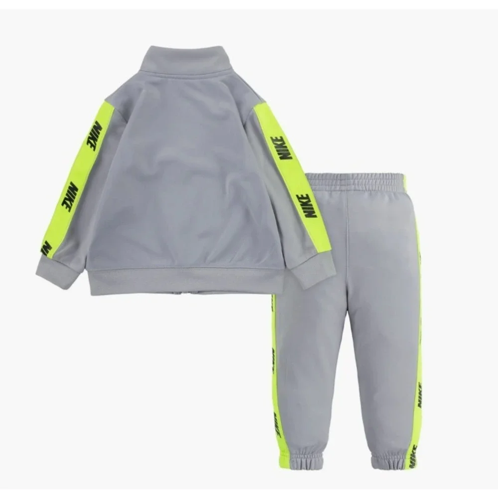 Nike Kids Baby 4T Logo Jacket Pants Track Set Light Smoke Grey Toddler 76G796 - Picture 2 of 7
